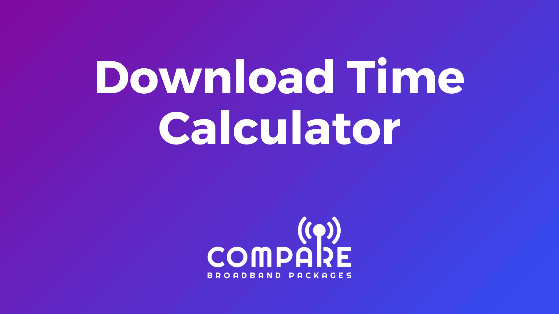 Download Time Calculator
